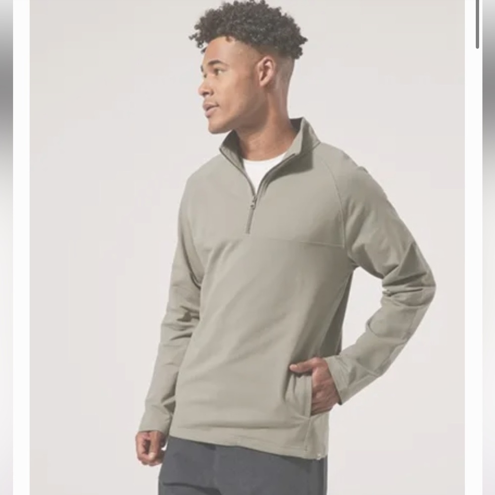 Pact Perfectly Lightweight Quarter Zip Men Large Sustainable Outdoor Comfortable
